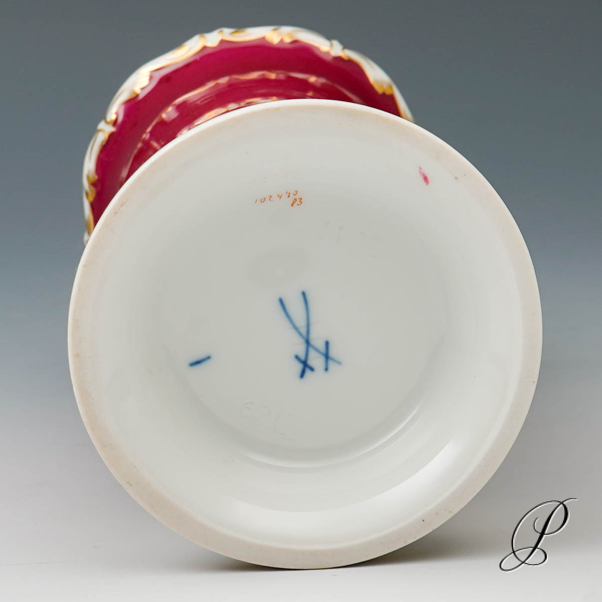 wunderschöne Füßchenvase Meissen – Bild 8