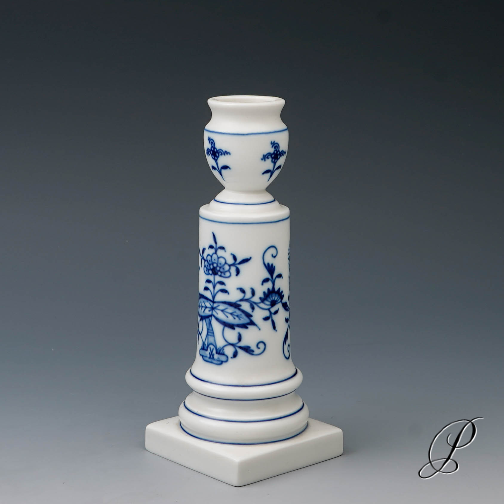 Kerzenständer Meissen im Dekor Zwiebelmuster