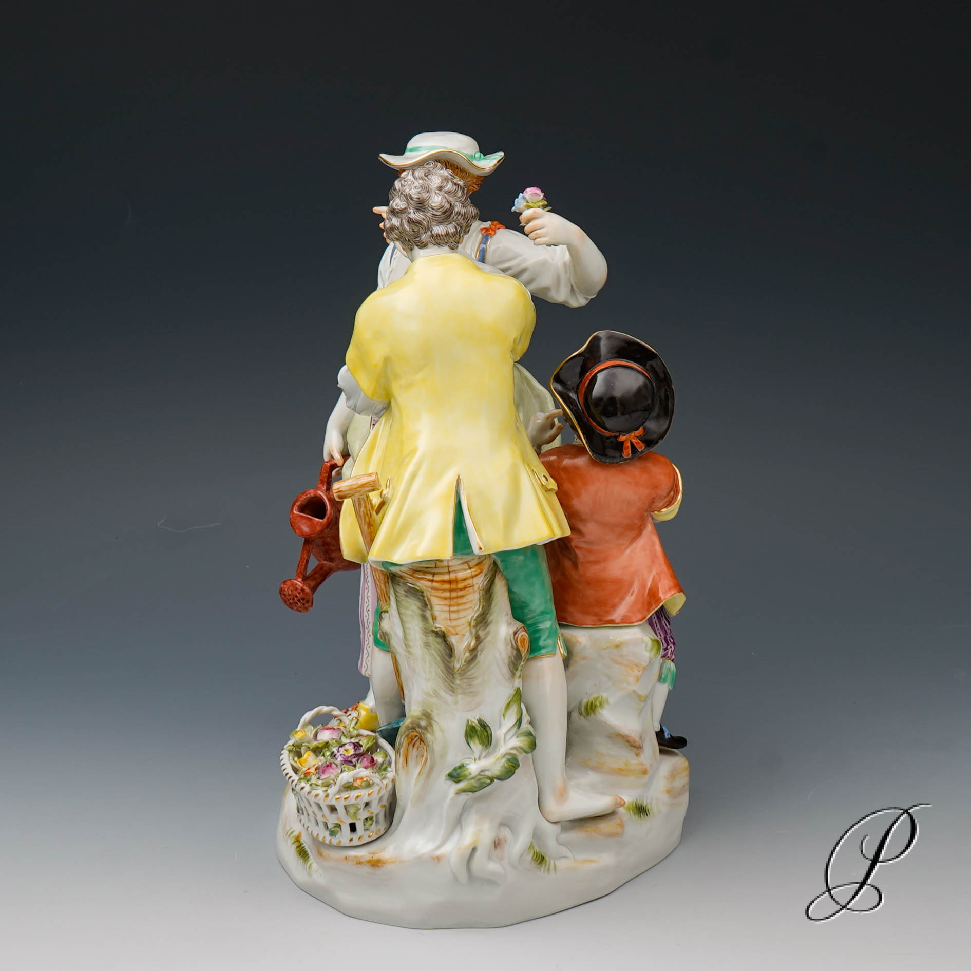 große Figurengruppe Meissen 1.Wahl von Victor Acier "Gärtnergruppe" NP# 12988,- EUR – Bild 4