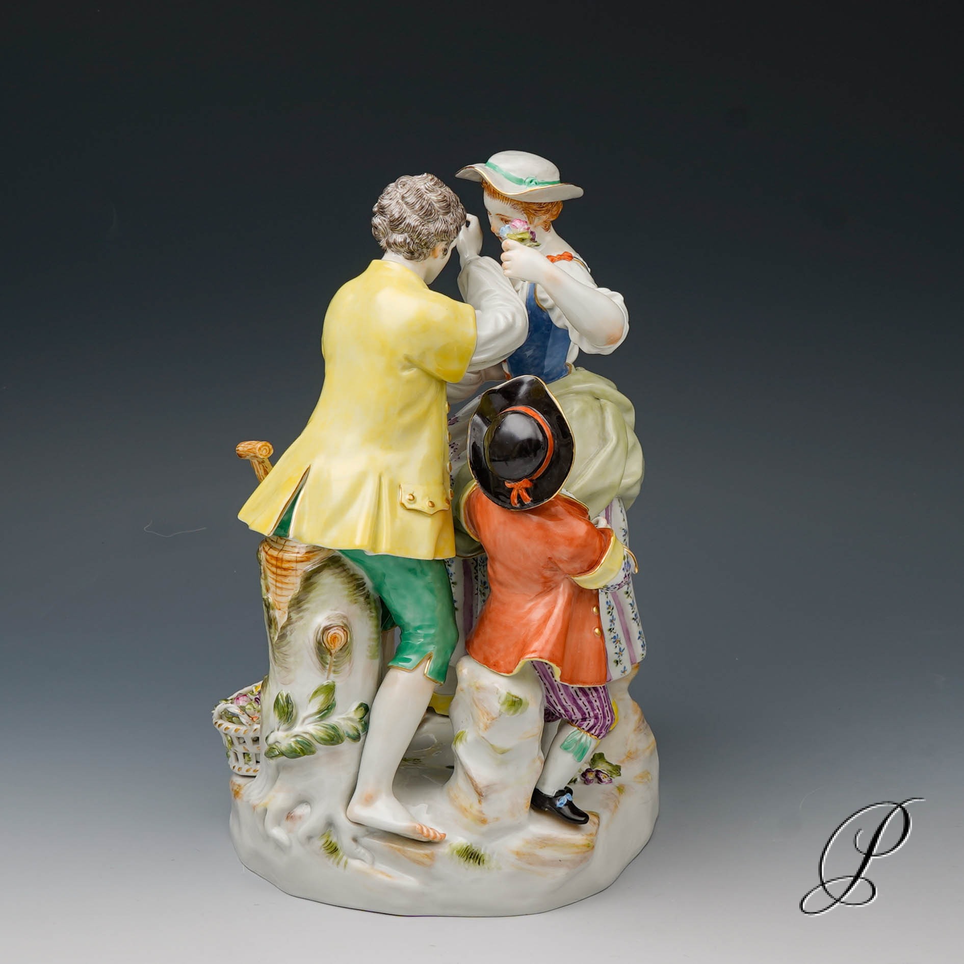 große Figurengruppe Meissen 1.Wahl von Victor Acier "Gärtnergruppe" NP# 12988,- EUR – Bild 5