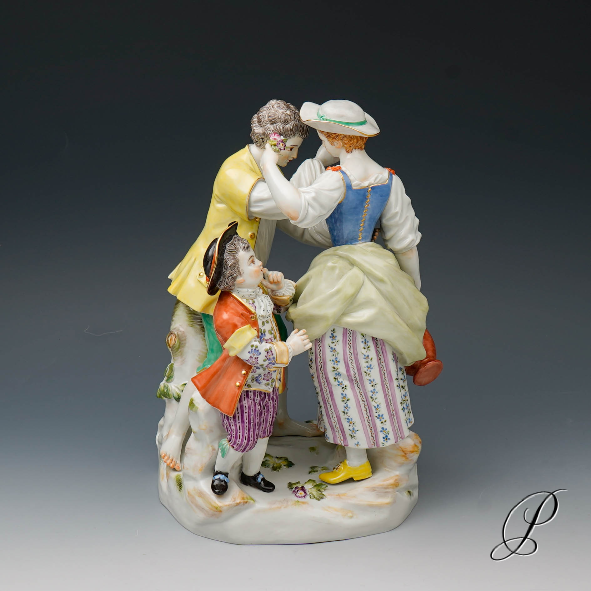große Figurengruppe Meissen 1.Wahl von Victor Acier "Gärtnergruppe" NP# 12988,- EUR – Bild 6