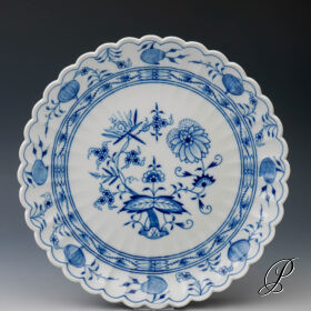 Kuchenschale Meissen im Dekor Zwiebelmuster