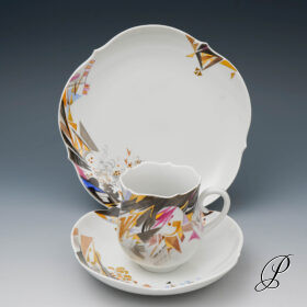 Kaffeegedeck Meissen Dekor Vision von Prof. Heinz Werner