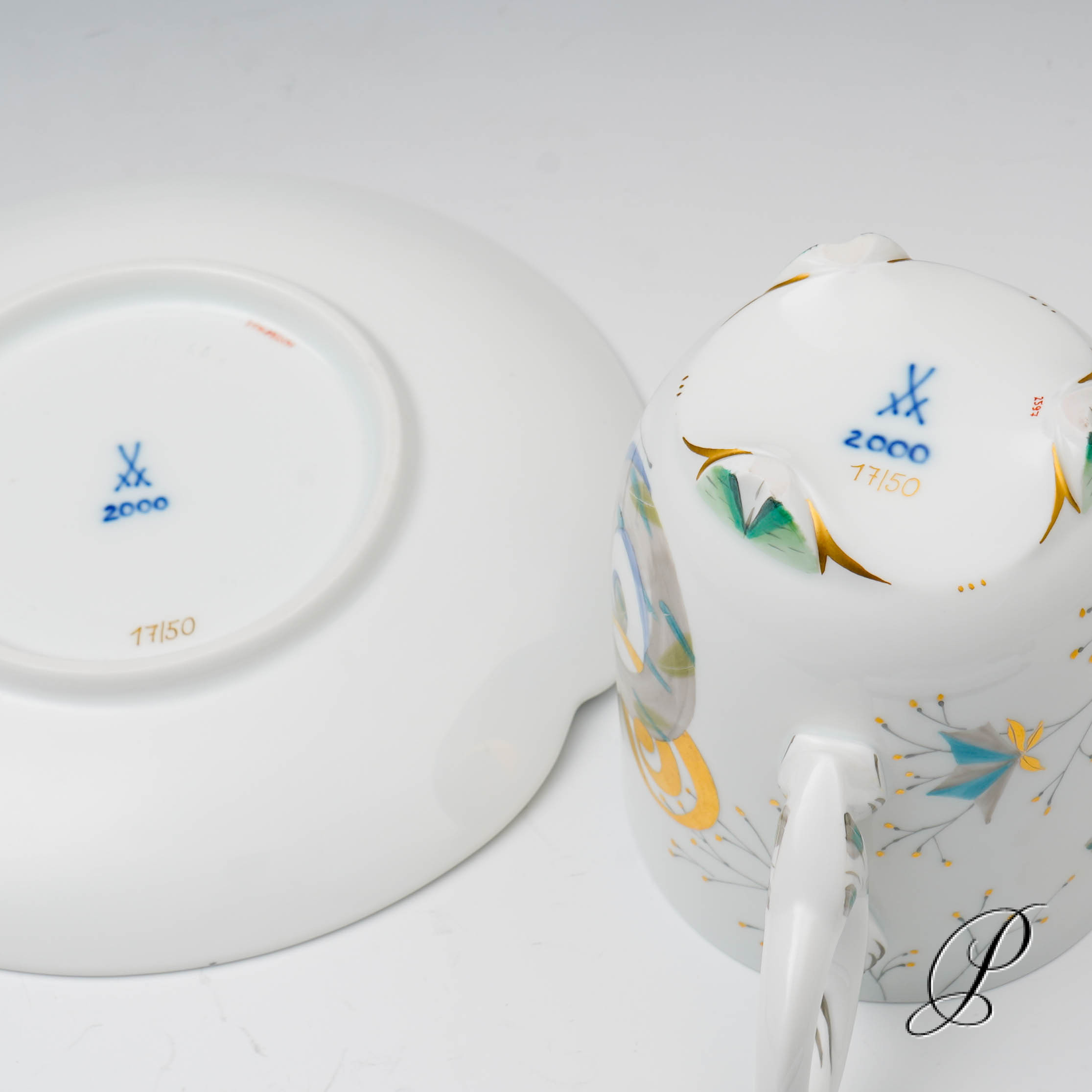 Meissen aus der Edition Zeitzeichen Tasse mit Untertasse "Chimäre" von Sabine Wachs - limitiert – Bild 7