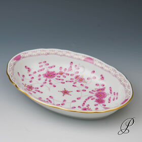 Beilagenschale Meissen 1.Wahl reiche indische Malerei purpur NP# 625,- EUR