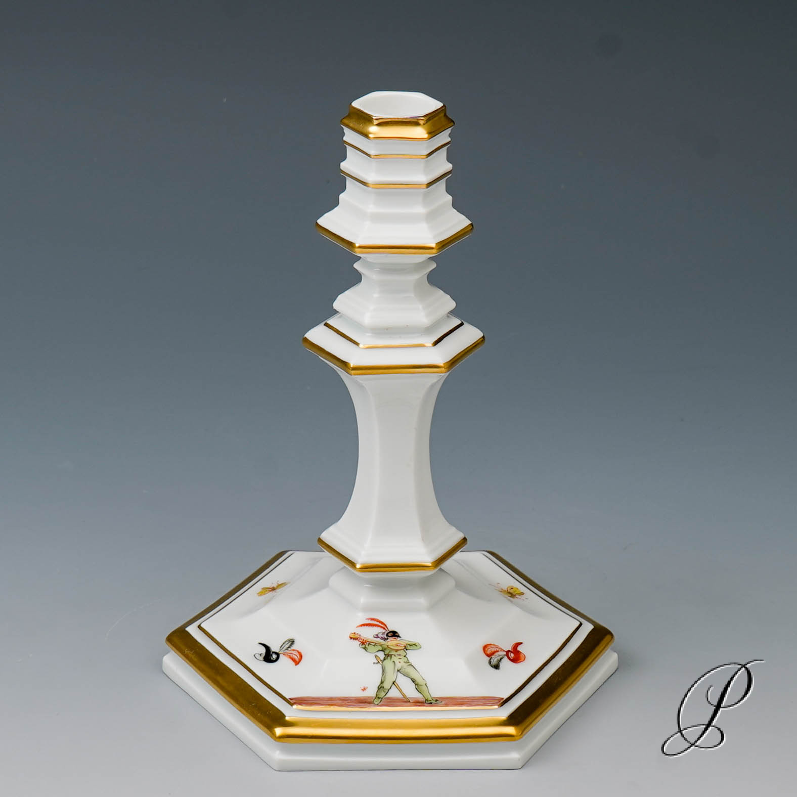 Meissen Leuchter 1.Wahl Sonderedition - Figurenmalerei nach Jacques Callot