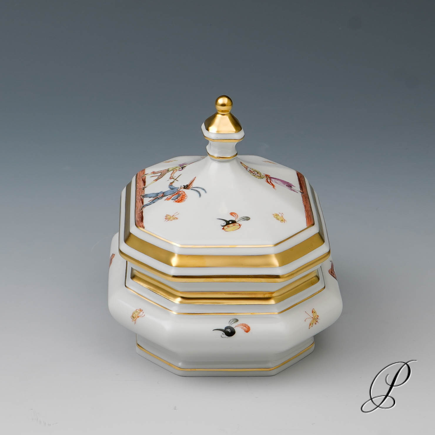 Dose Meissen 1.Wahl Sonderedition - Figurenmalerei nach Jacques Callot – Bild 4