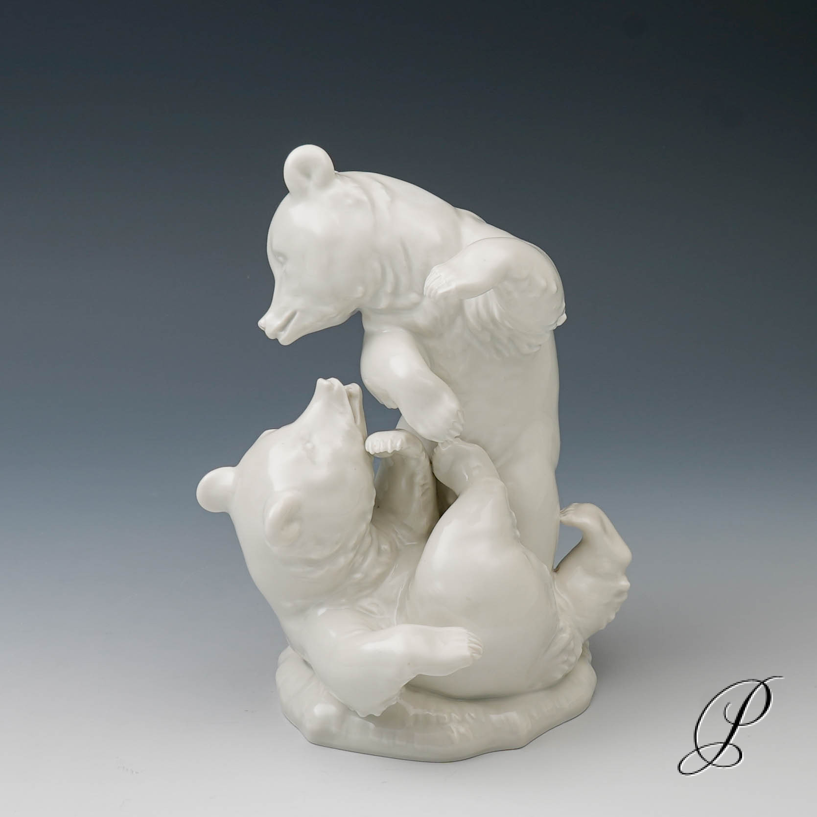 Meissen Figurengruppe "Spielende Bären" 1.Wahl