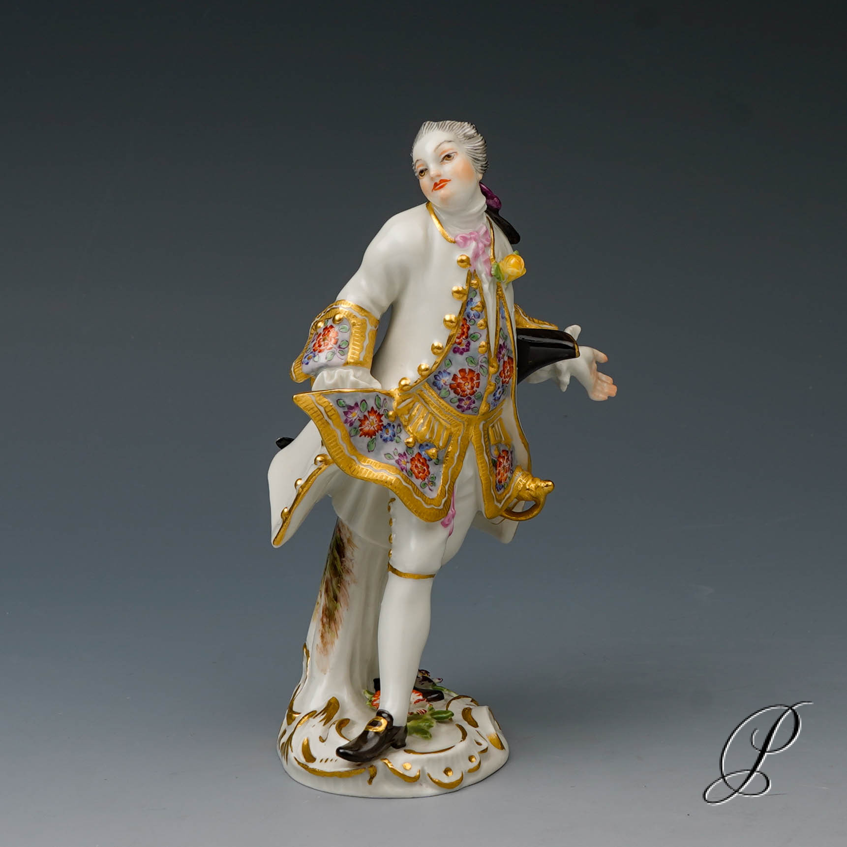 Figur Meissen 1.Wahl / Pariser Ausrufer - Edelmann – Bild 4