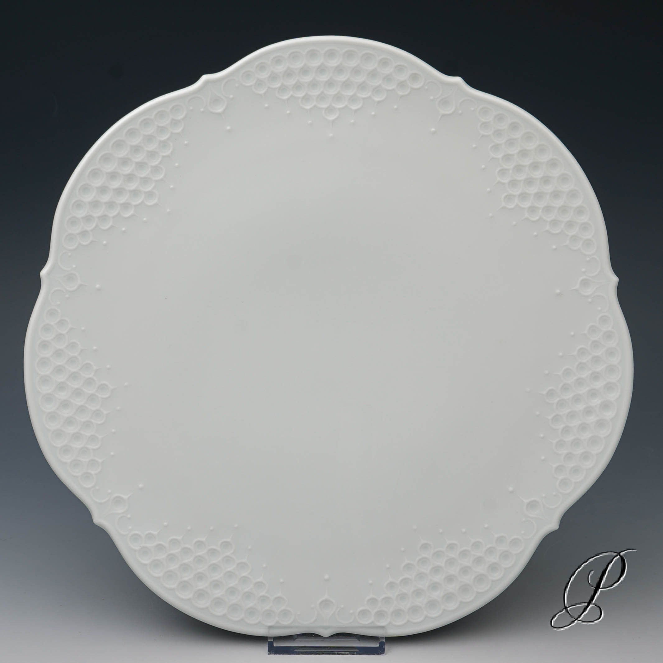 Kuchenplatte Meissen Design von Ludwig Zepner