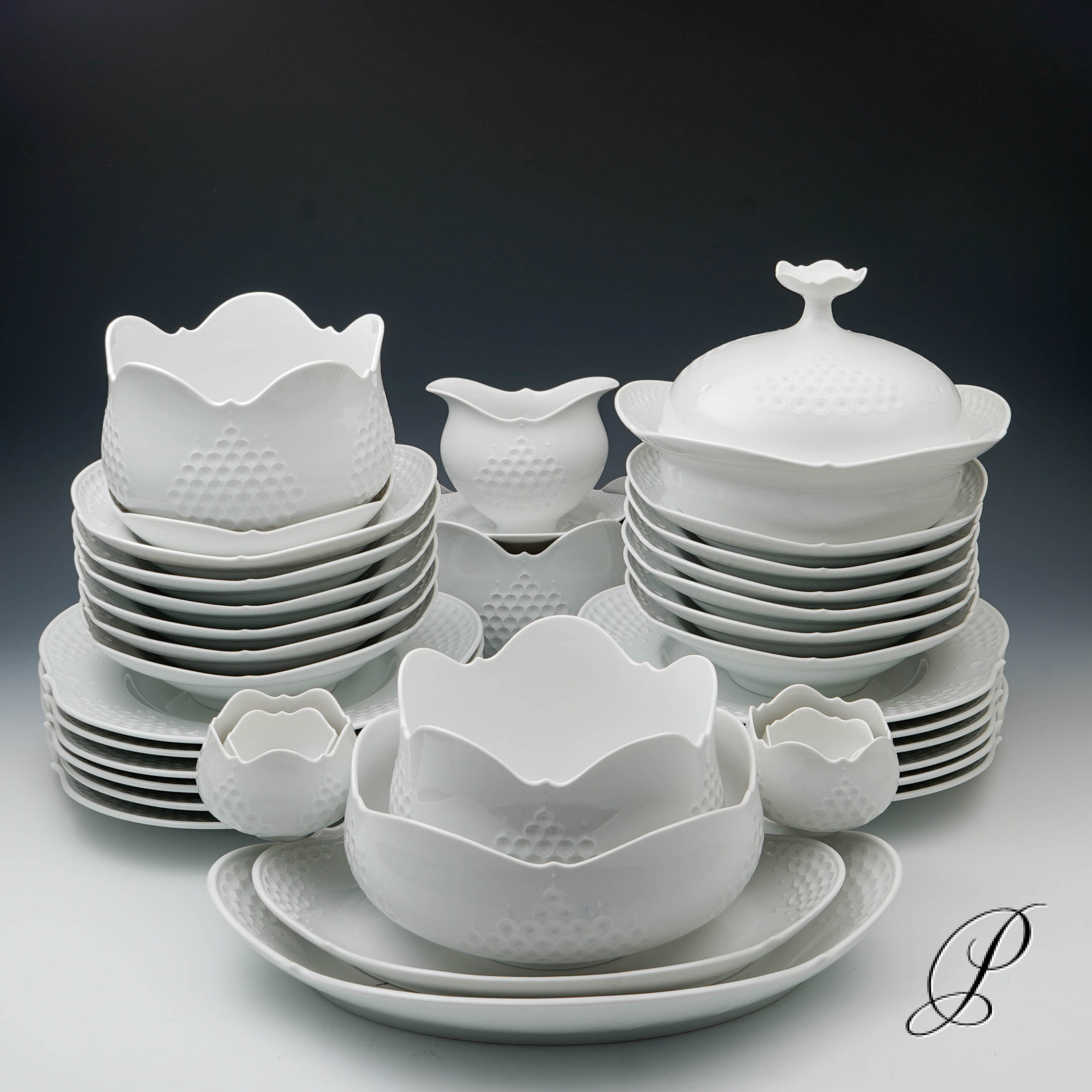Speiseservice für 12 Personen Meissen Design von Ludwig Zepner