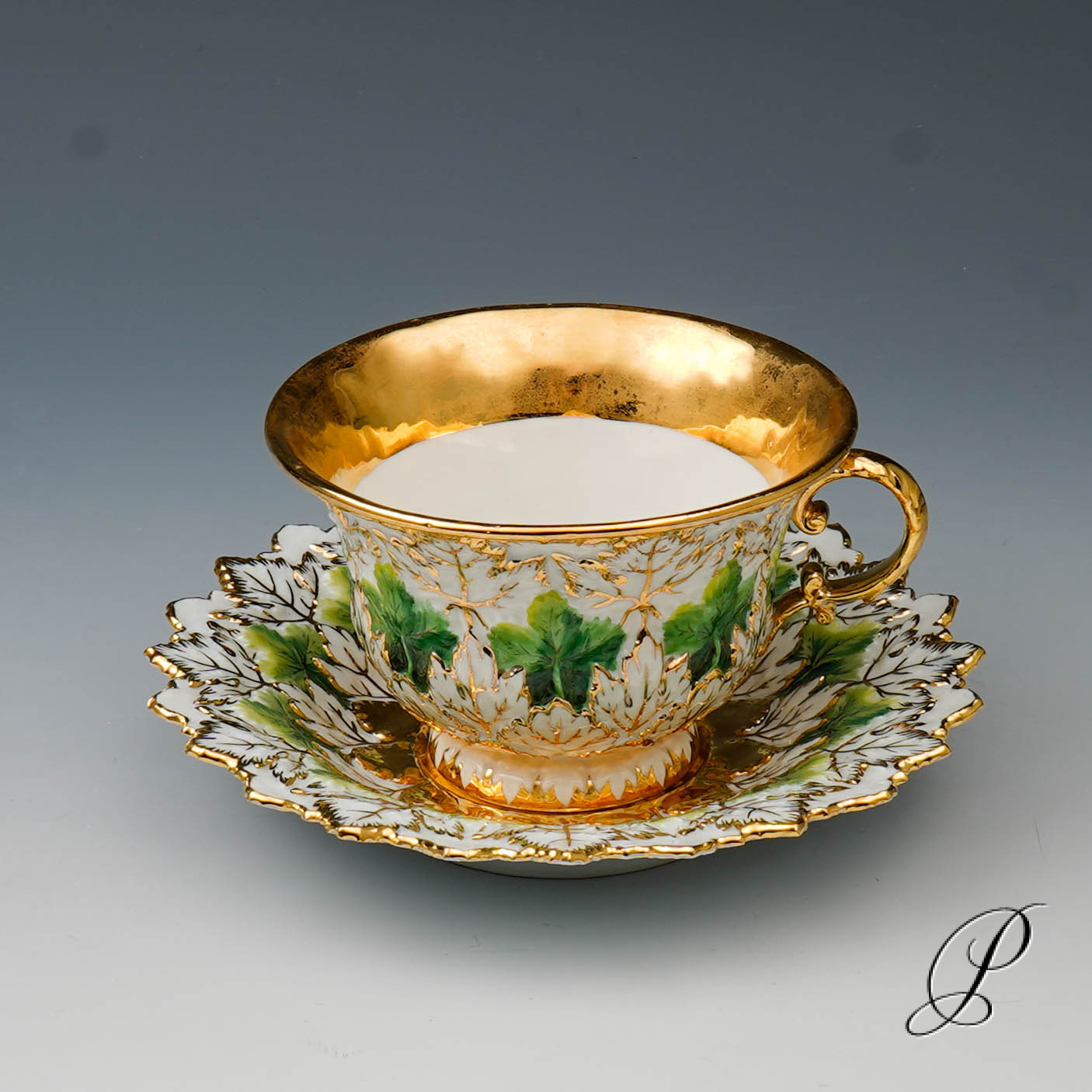 altes Prunkgedeck Meissen um 1840 Jhd. – Bild 2