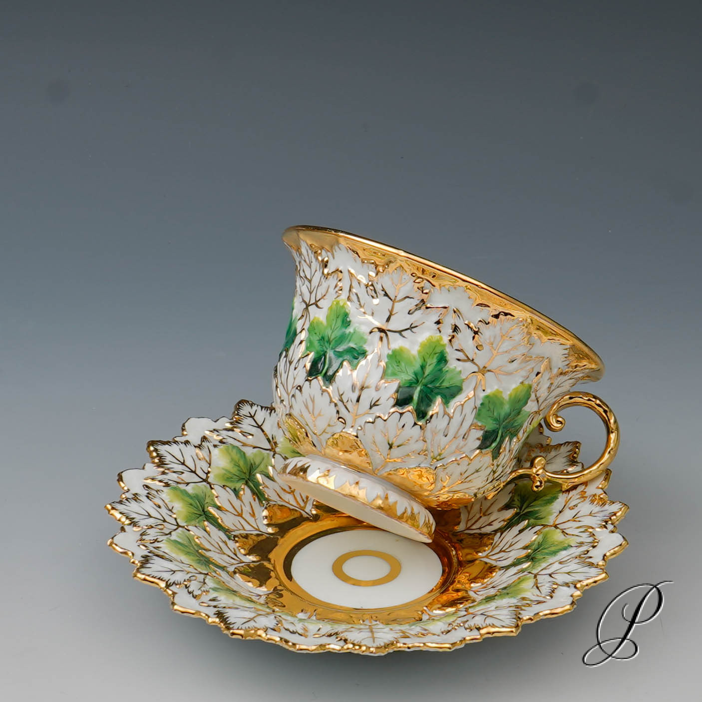 altes Prunkgedeck Meissen um 1840 Jhd. – Bild 3