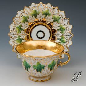 altes Prunkgedeck Meissen um 1840 Jhd.