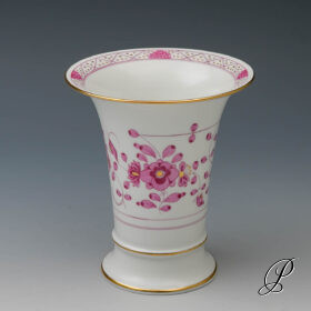 Vase Meissen 1.Wahl reiche Indische Malerei purpur