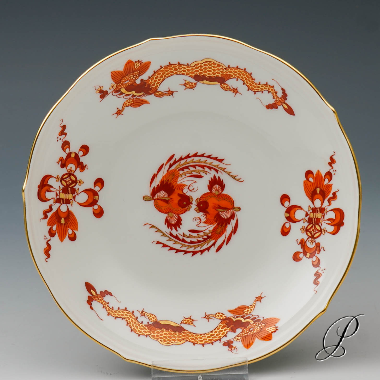 Kaffeegedeck Meissen 1.Wahl reicher Drache rot NP# 937,- EUR – Bild 8