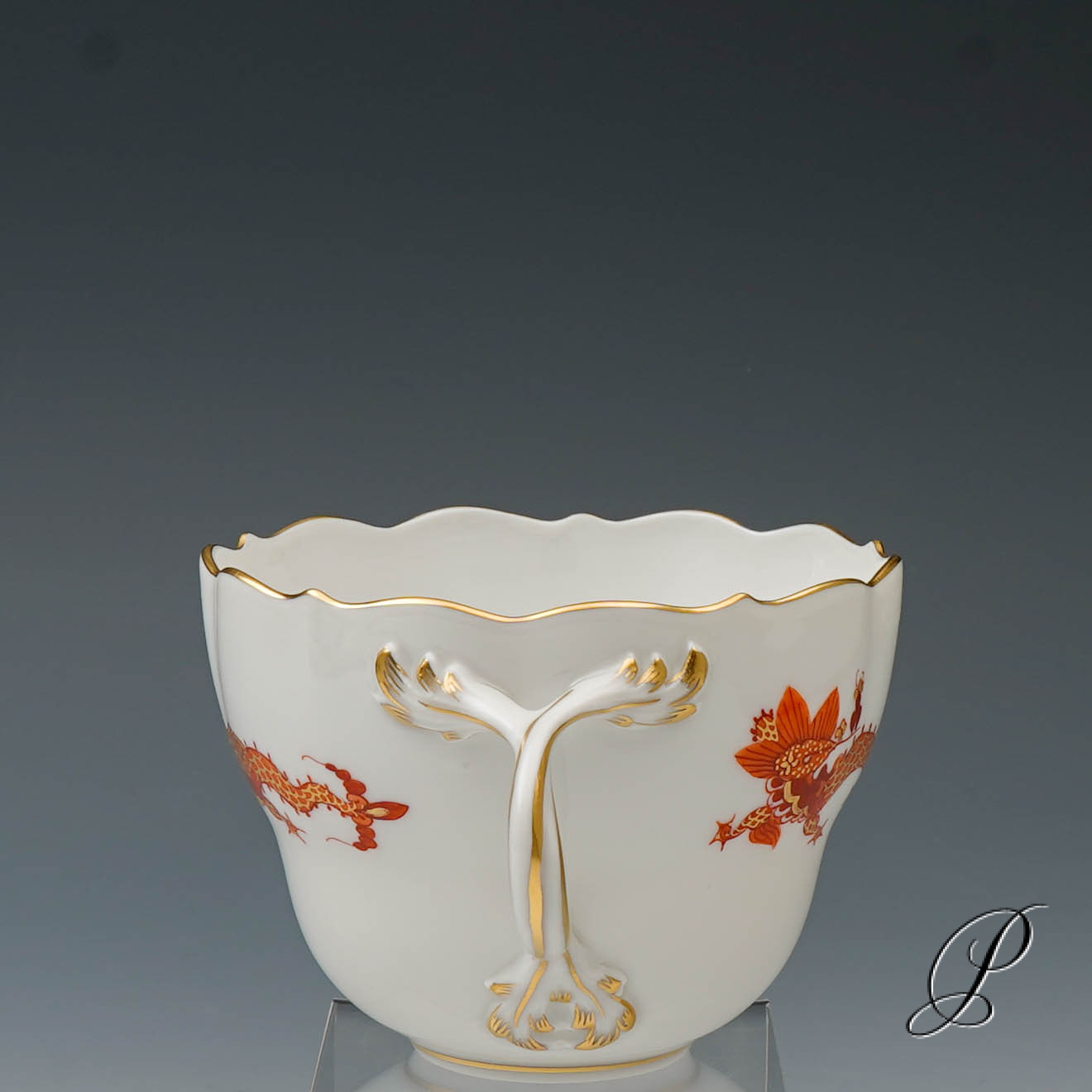 Kaffeegedeck Meissen 1.Wahl reicher Drache rot NP# 937,- EUR – Bild 12