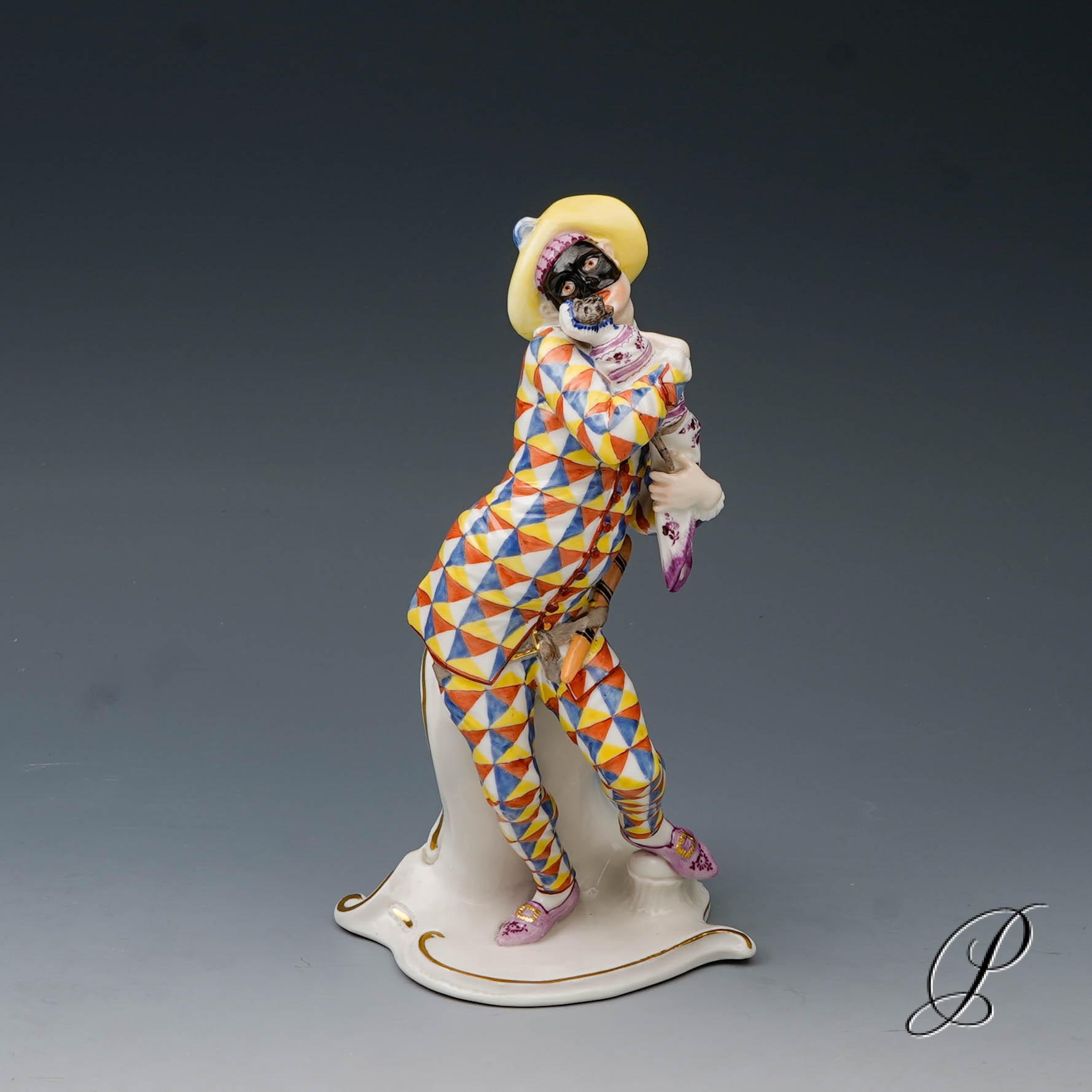 Figur Nymphenburg "Harlekin" von F.A. Bustelli