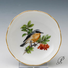 Konfektschälchen Meissen 1.Wahl mit Vogelmalerei
