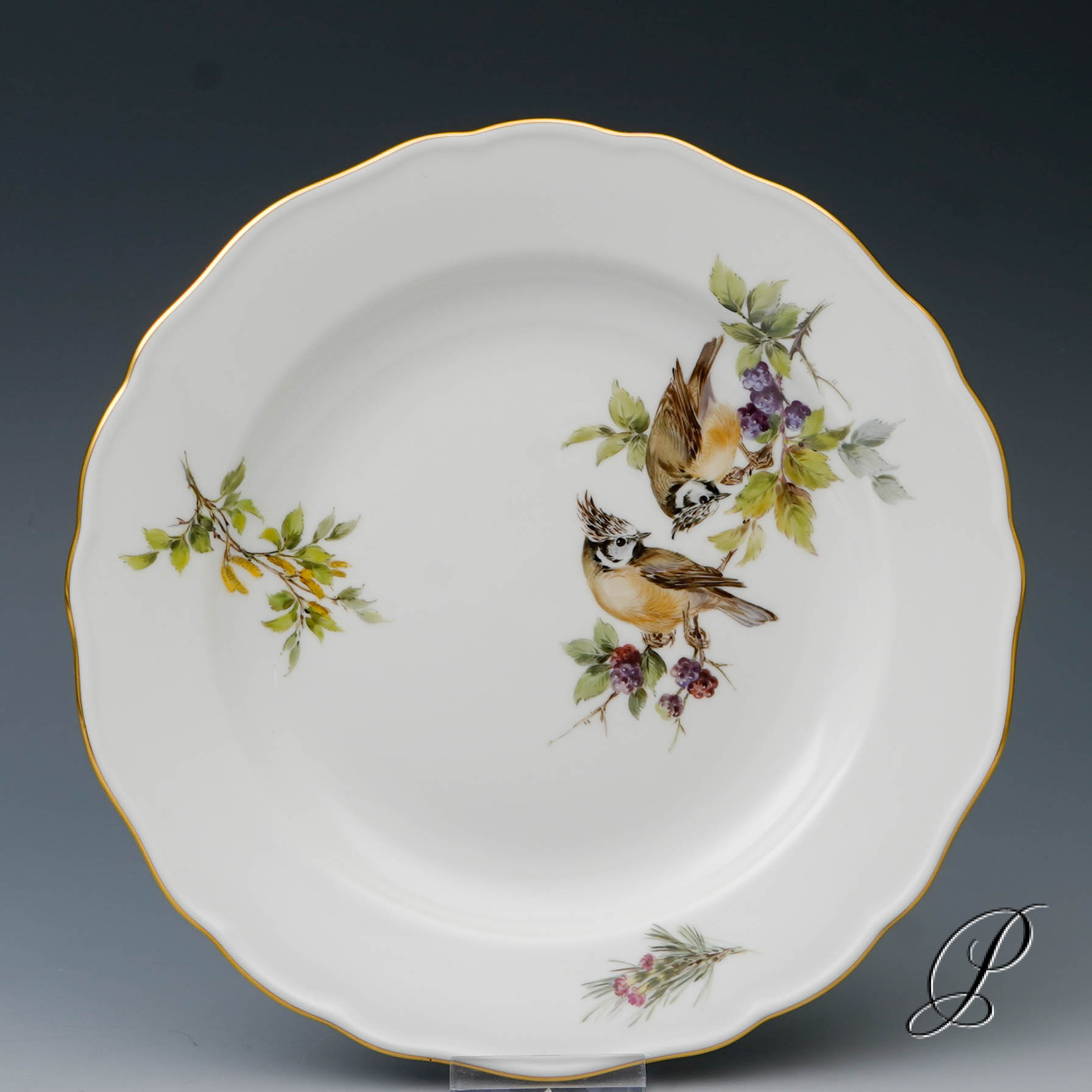 Traumhaftes Kaffeegedeck Meissen 1.Wahl mit Vogelmalerei NP# 1670,- EUR – Bild 7