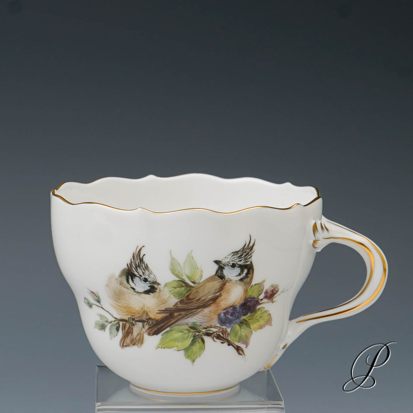 Traumhaftes Kaffeegedeck Meissen 1.Wahl mit Vogelmalerei NP# 1670,- EUR – Bild 11