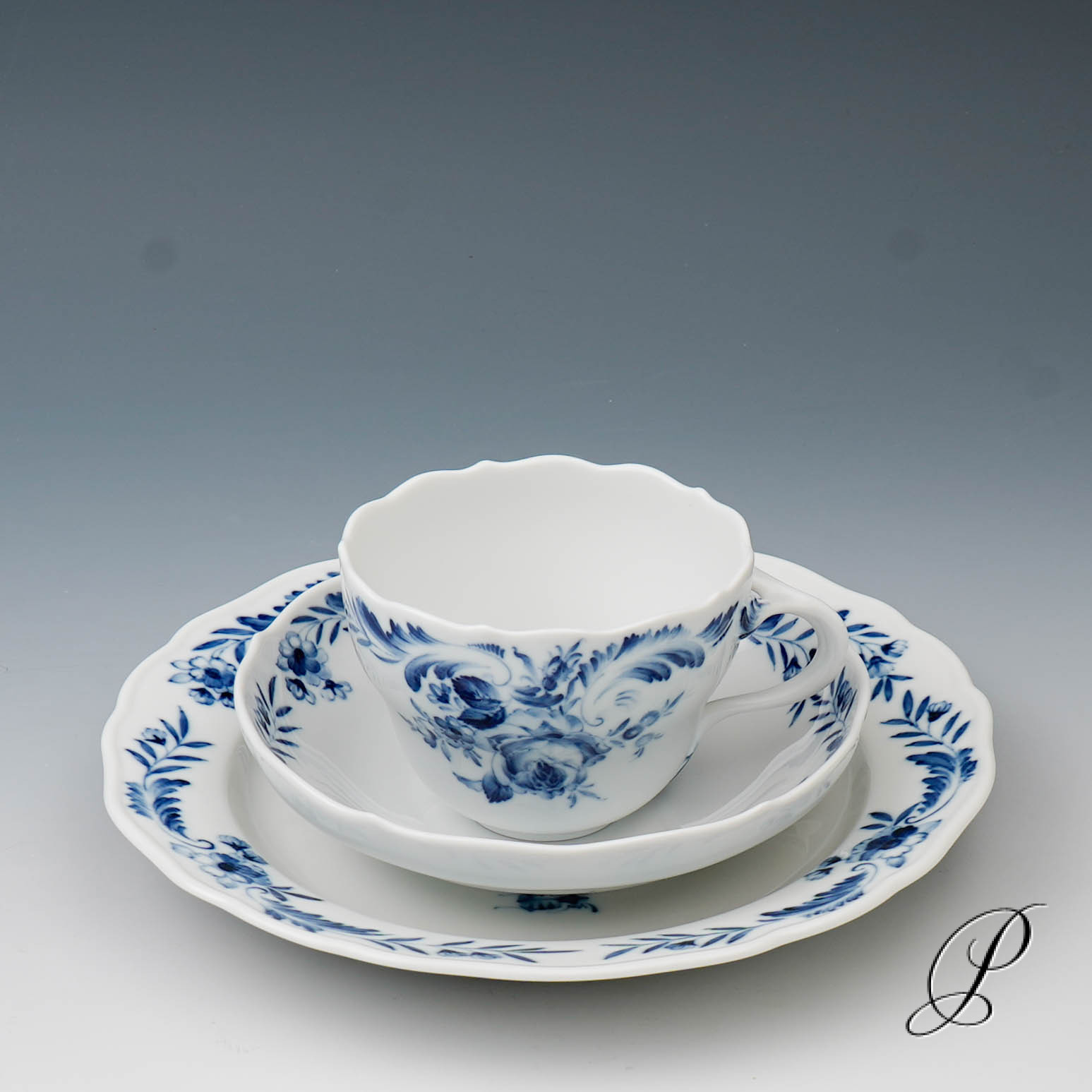 Kaffeegedeck Meissen 1.Wahl - traumhaftes Dekor - – Bild 2