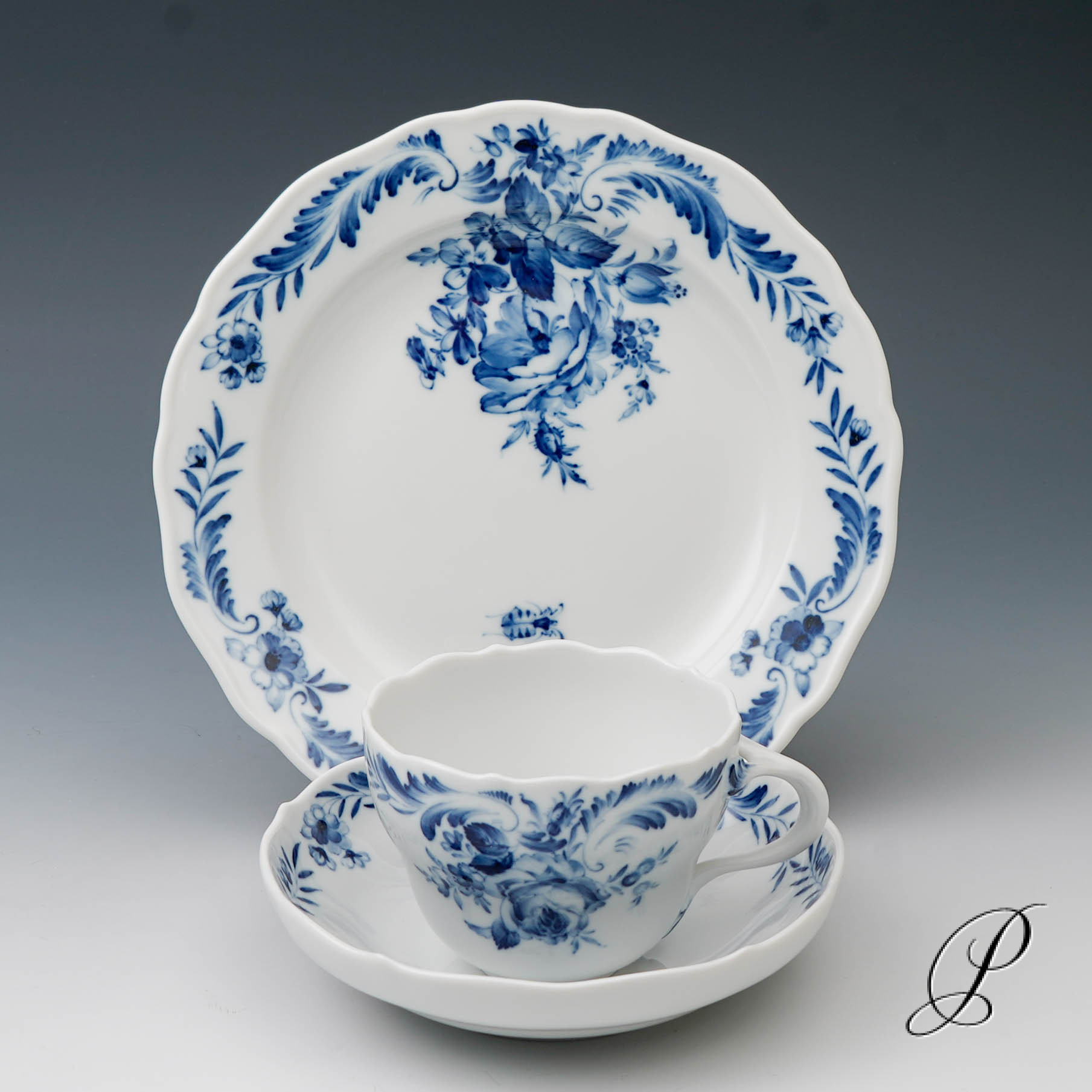 Kaffeegedeck Meissen 1.Wahl - traumhaftes Dekor - – Bild 4