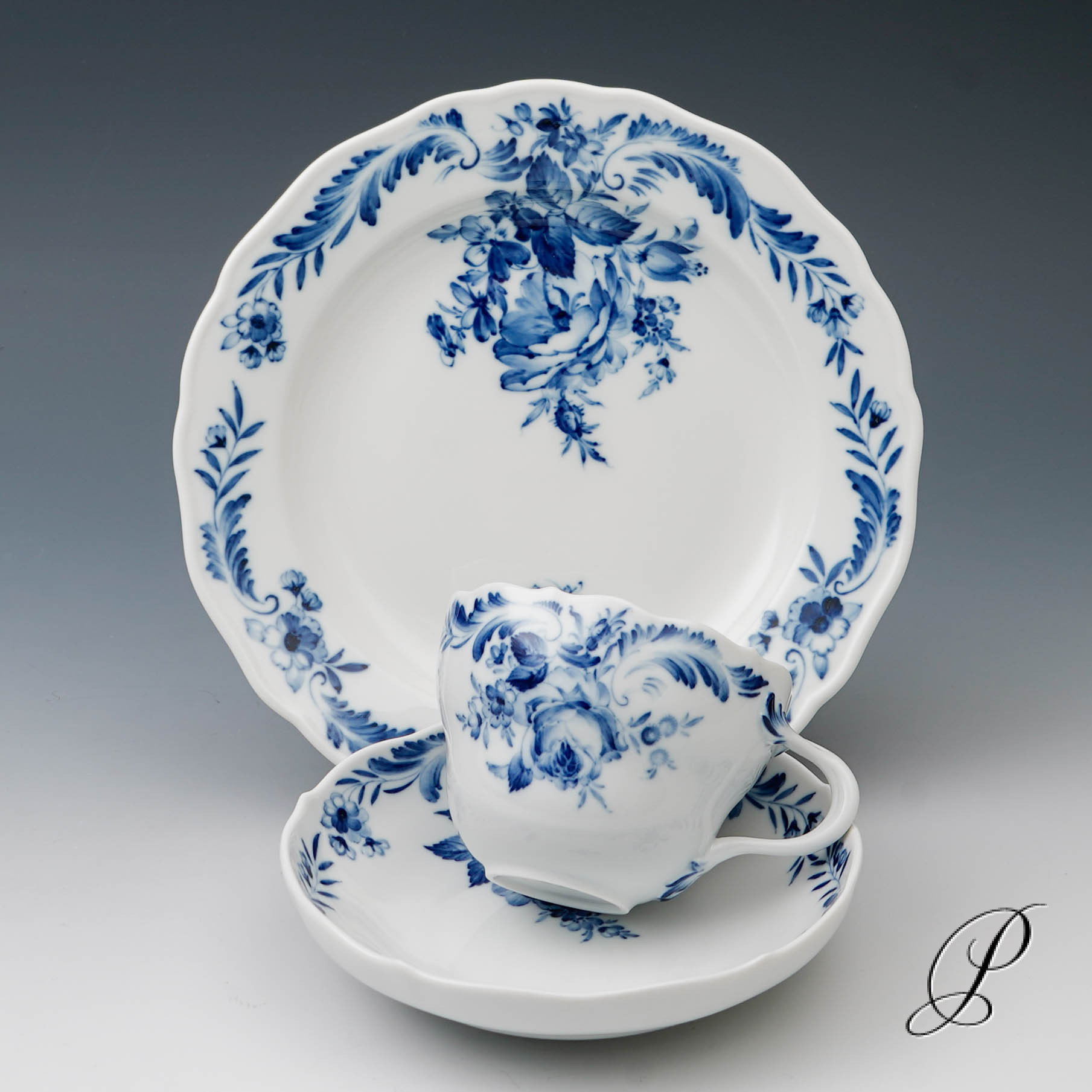 Kaffeegedeck Meissen 1.Wahl - traumhaftes Dekor - – Bild 5