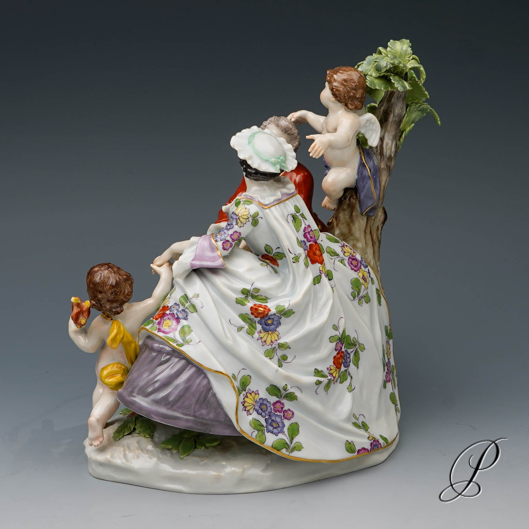 Figurengruppe Meissen 1.Wahl Knaufzeit um 1900 Jhd. "die Verlobung" – Bild 7
