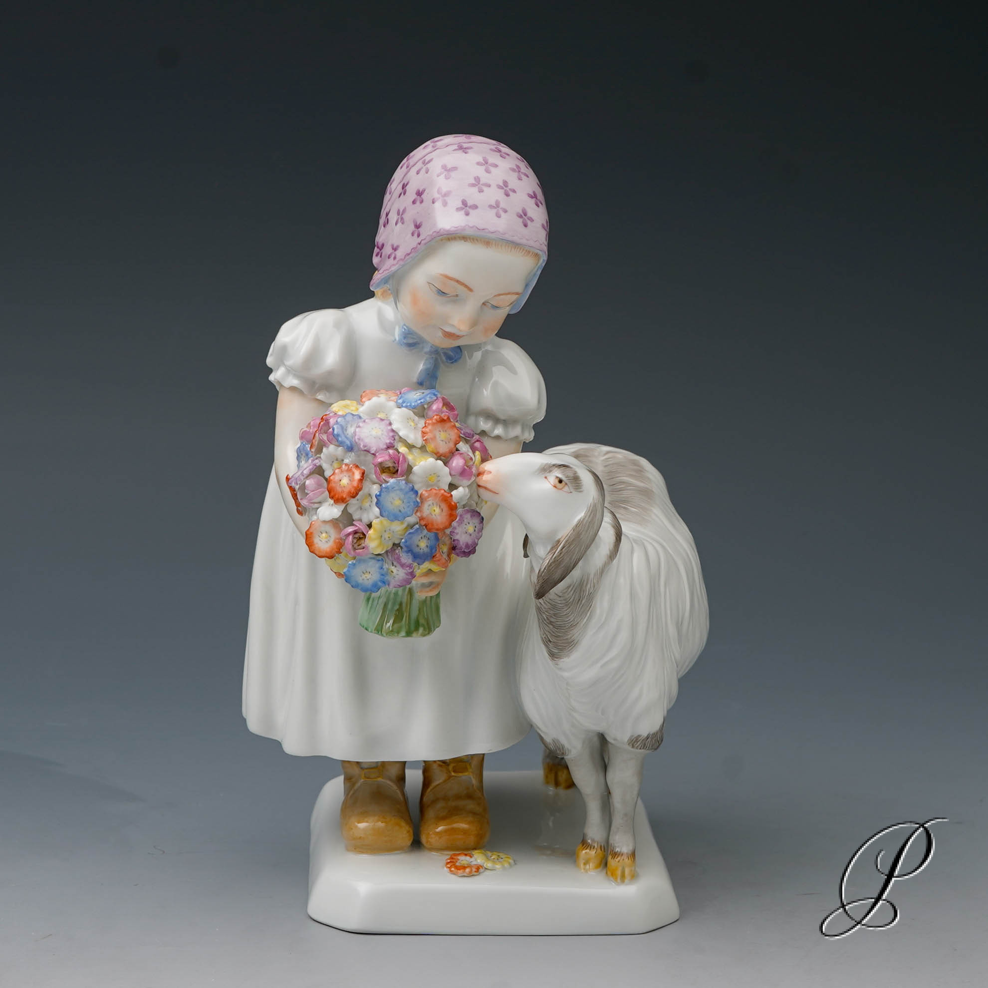 Mädchen mit Schaf Meissen von Max Bochmann – Bild 2