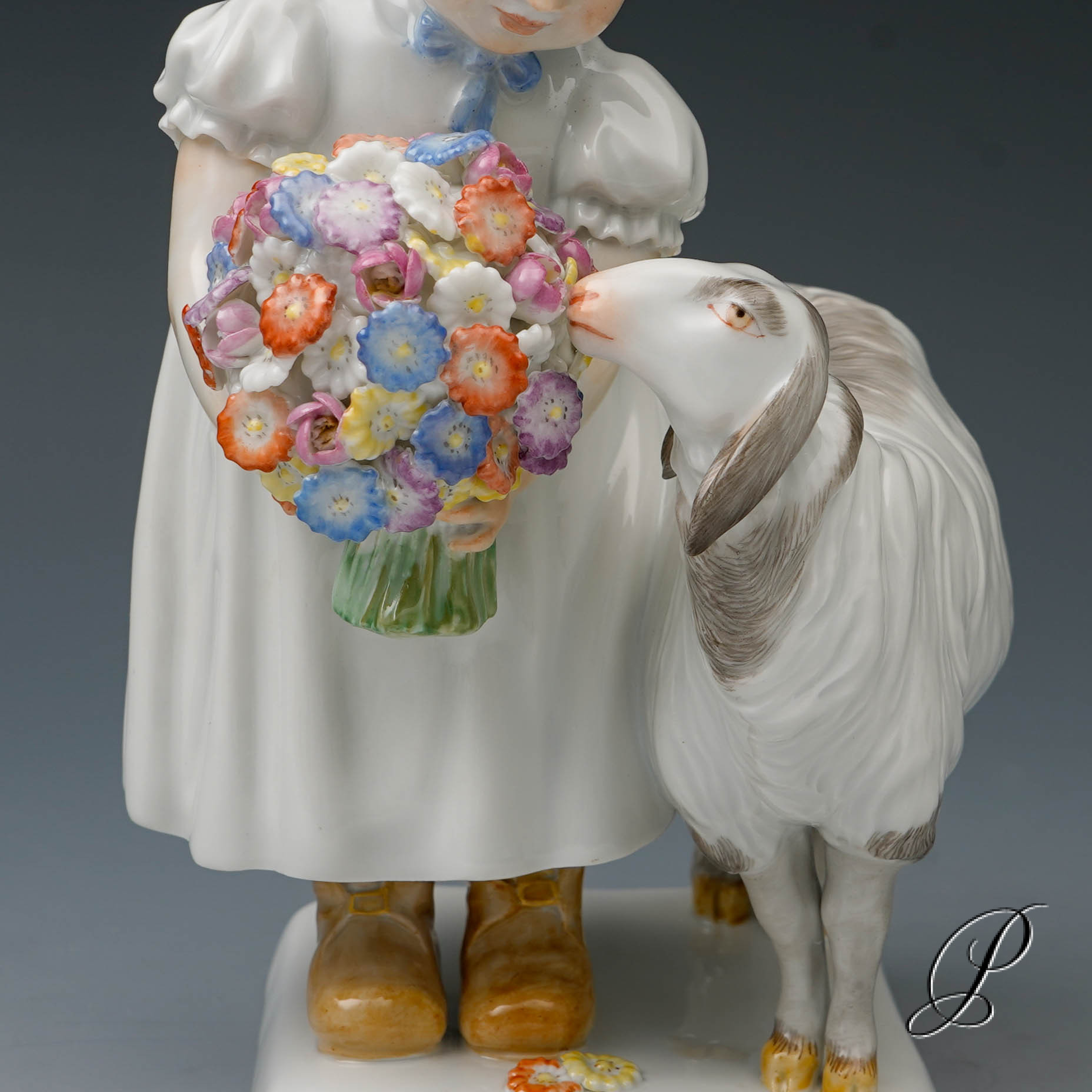 Mädchen mit Schaf Meissen von Max Bochmann – Bild 3
