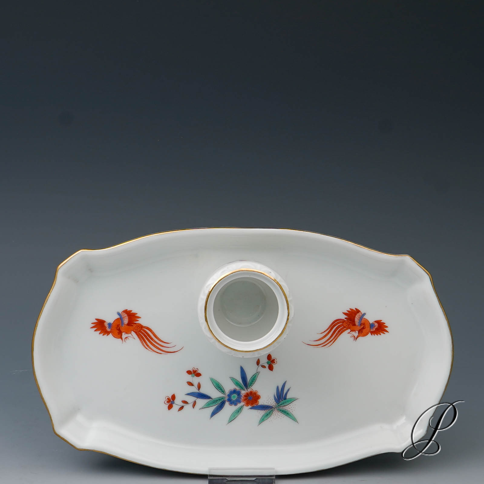 Schreibset Meissen mit alter Chineischer Blumen und Vogelmalerei – Bild 5