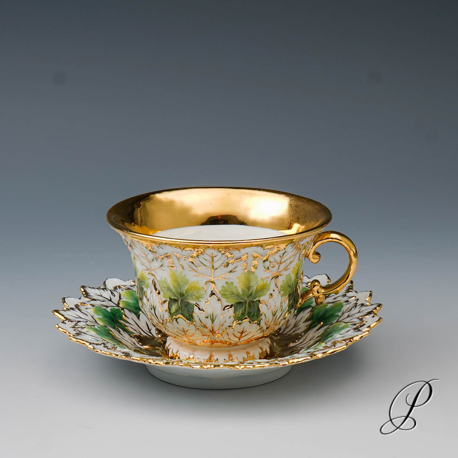 Prunkgedeck Meissen Knaufzeit um 1900 Jhd. – Bild 3