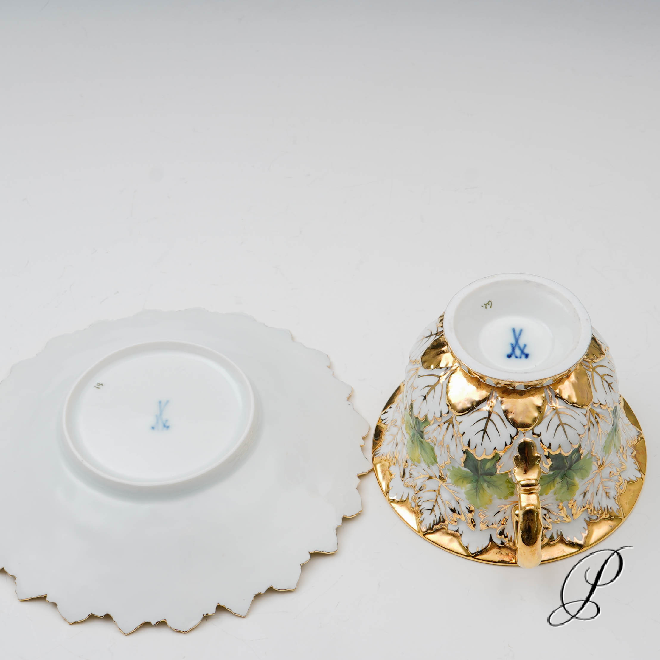 Prunkgedeck Meissen Knaufzeit um 1900 Jhd. – Bild 10