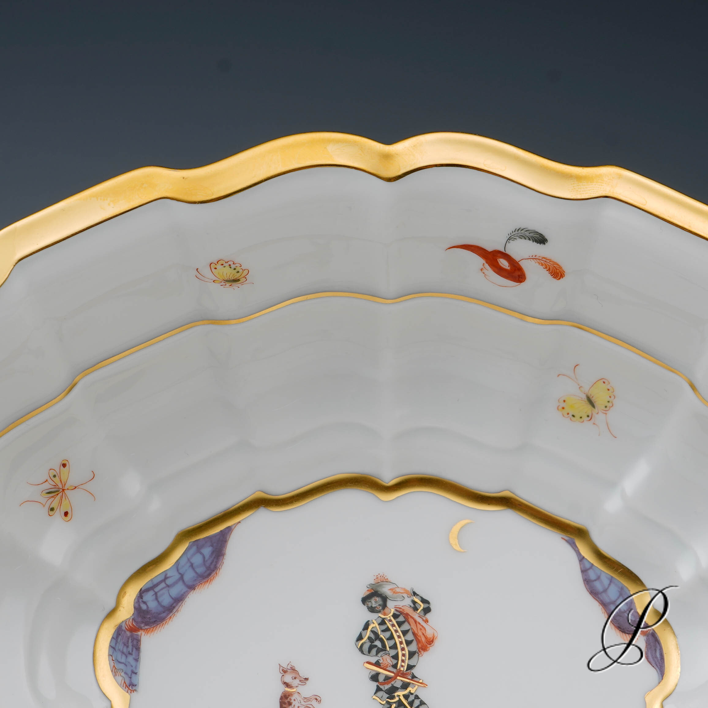 Schale Meissen 1.Wahl Sonderedition - Figurenmalerei nach Jacques Callot – Bild 5