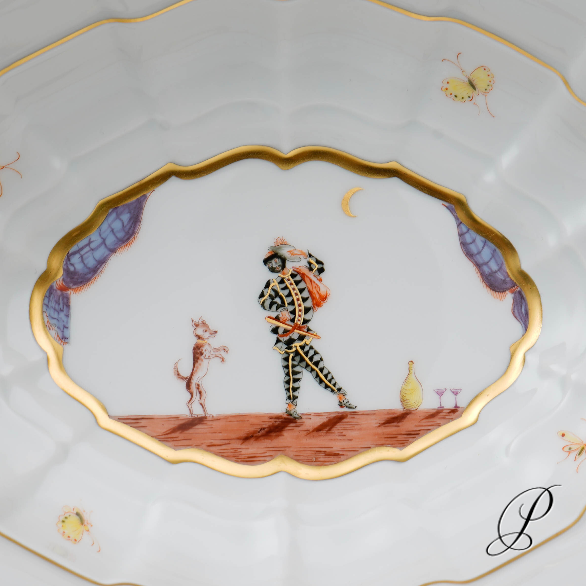 Schale Meissen 1.Wahl Sonderedition - Figurenmalerei nach Jacques Callot – Bild 6