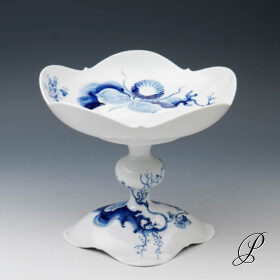 Aufsatz Meissen blaue Orchidee auf Ast von Prof. Heinz Werner