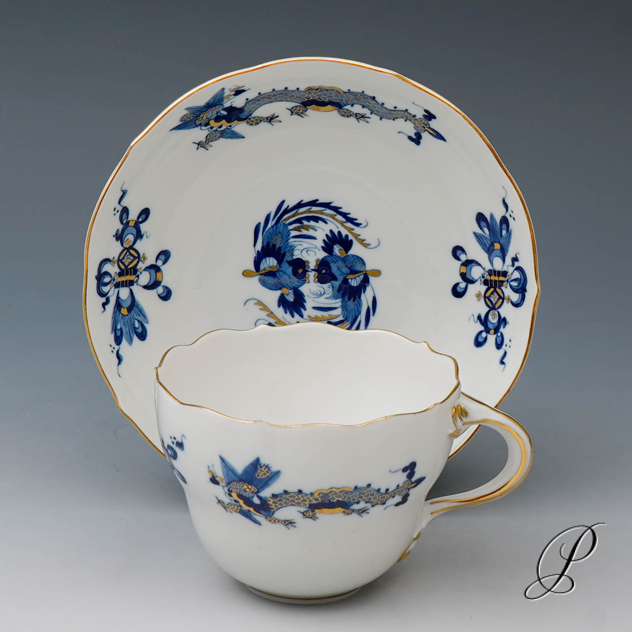 Kaffeeservice für 8 Personen Meissen 1.Wahl Reicher Drache - Kunstvolle und farbenfrohe Tischkultur!!! – Bild 21