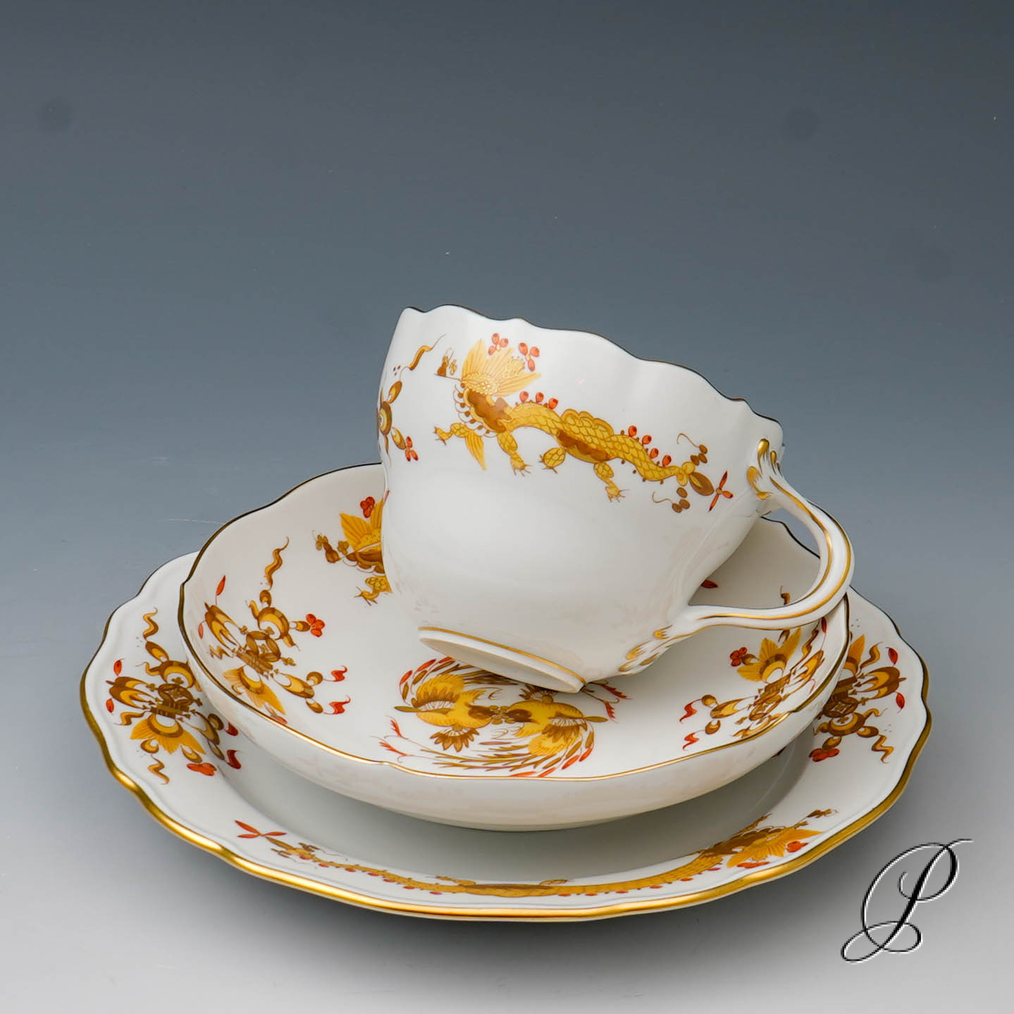 Kaffeeservice für 8 Personen Meissen 1.Wahl Reicher Drache - Kunstvolle und farbenfrohe Tischkultur!!! – Bild 36