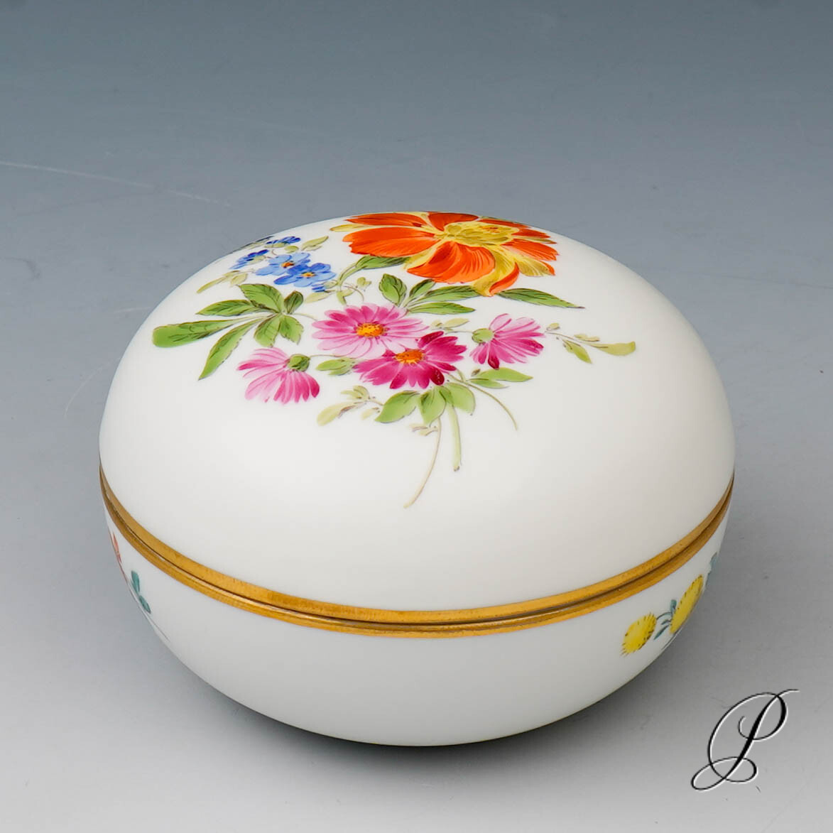 Meissen Schmuckdose im Dekor Blume3 – Bild 2
