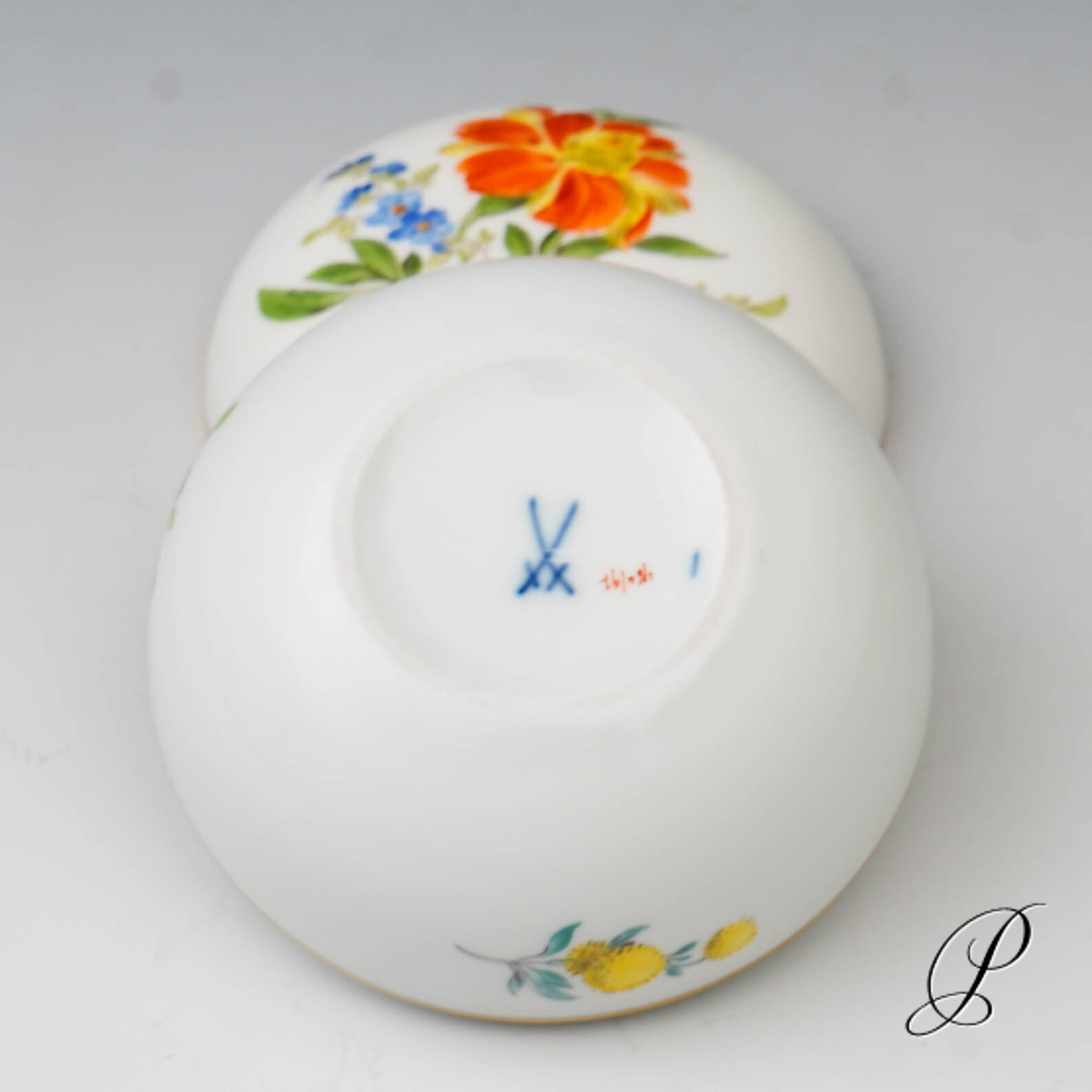Meissen Schmuckdose im Dekor Blume3 – Bild 7