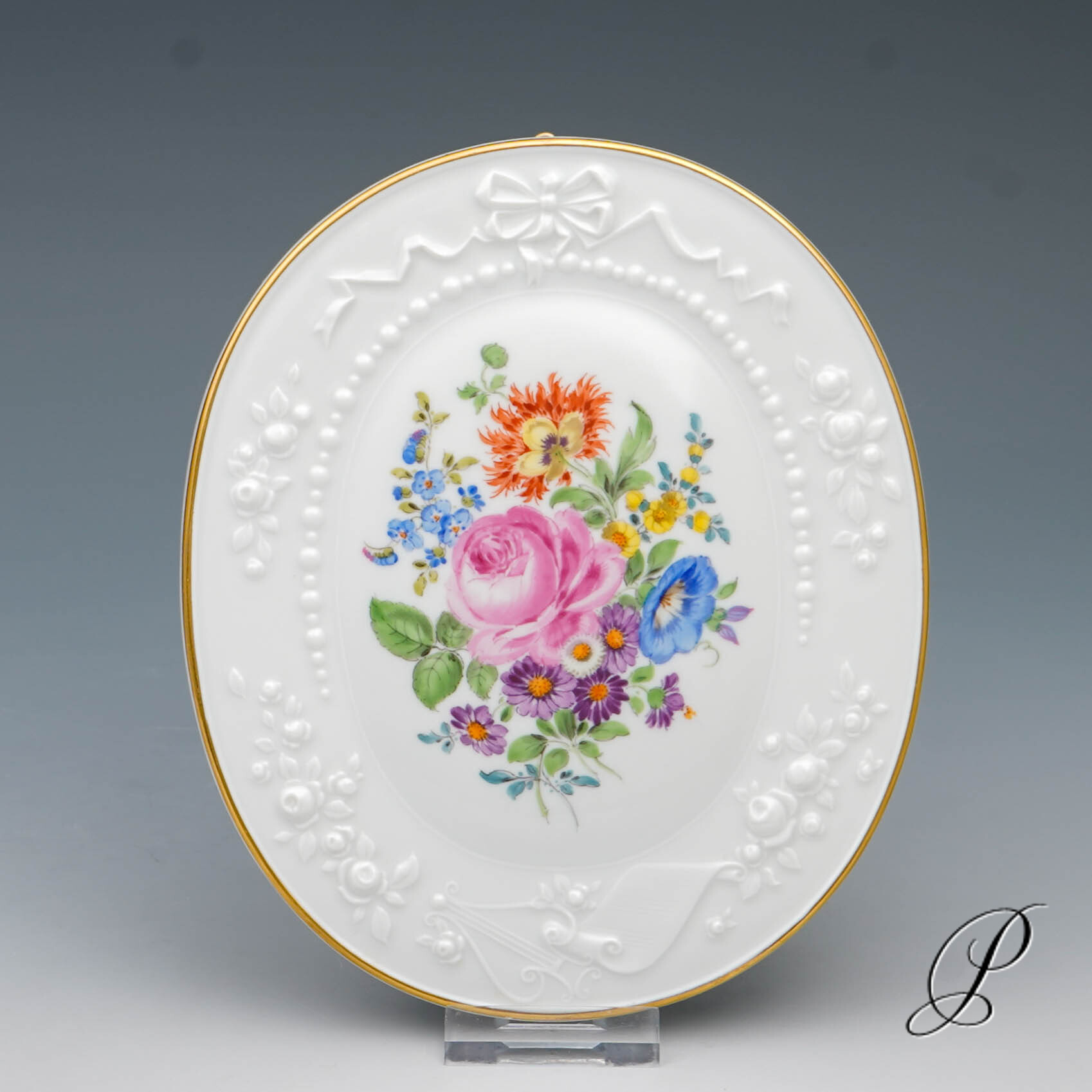 Wandbild Meissen 1.Wahl Blumenbukett