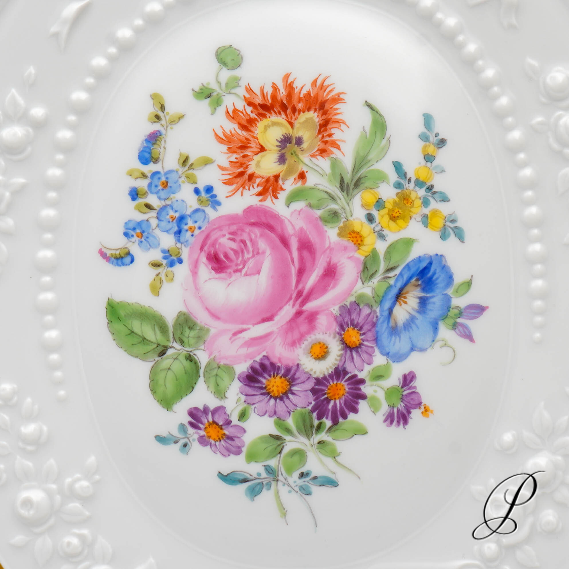 Wandbild Meissen 1.Wahl Blumenbukett – Bild 3