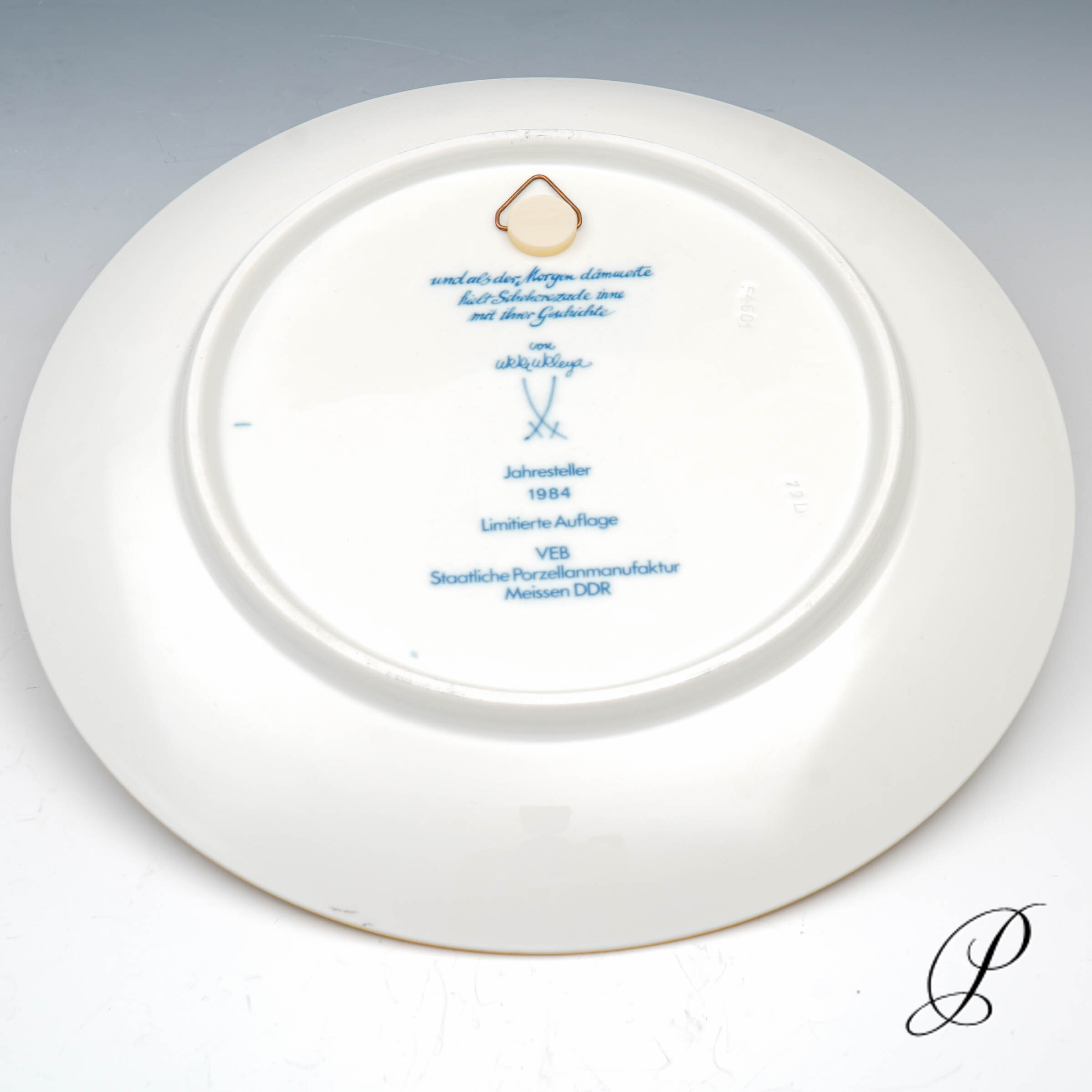 Wandteller Meissen 1.Wahl "Sherezade" – Bild 3