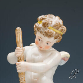 Figur Meissen 1.Wahl Knaufzeit um 1900 Jhd. Putto L - Serie