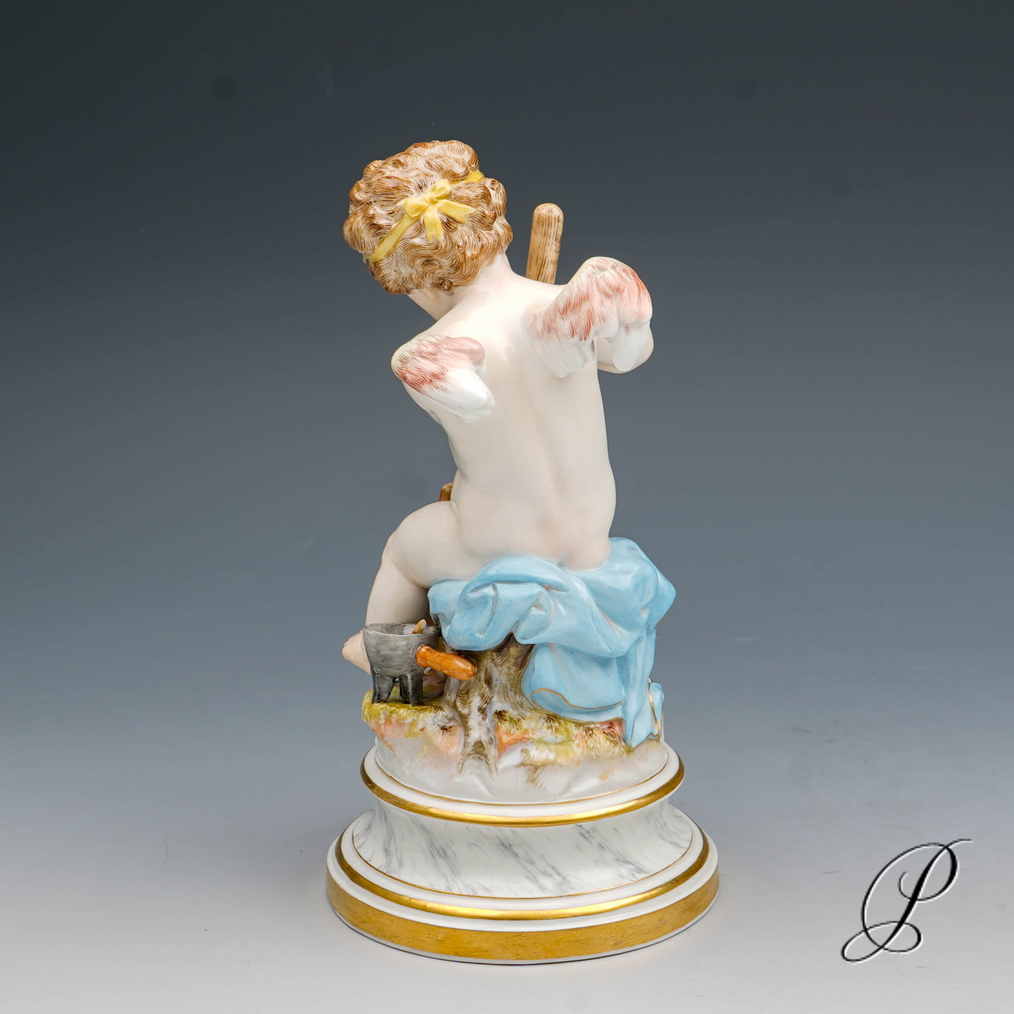 Figur Meissen 1.Wahl Knaufzeit um 1900 Jhd. Putto L - Serie – Bild 7