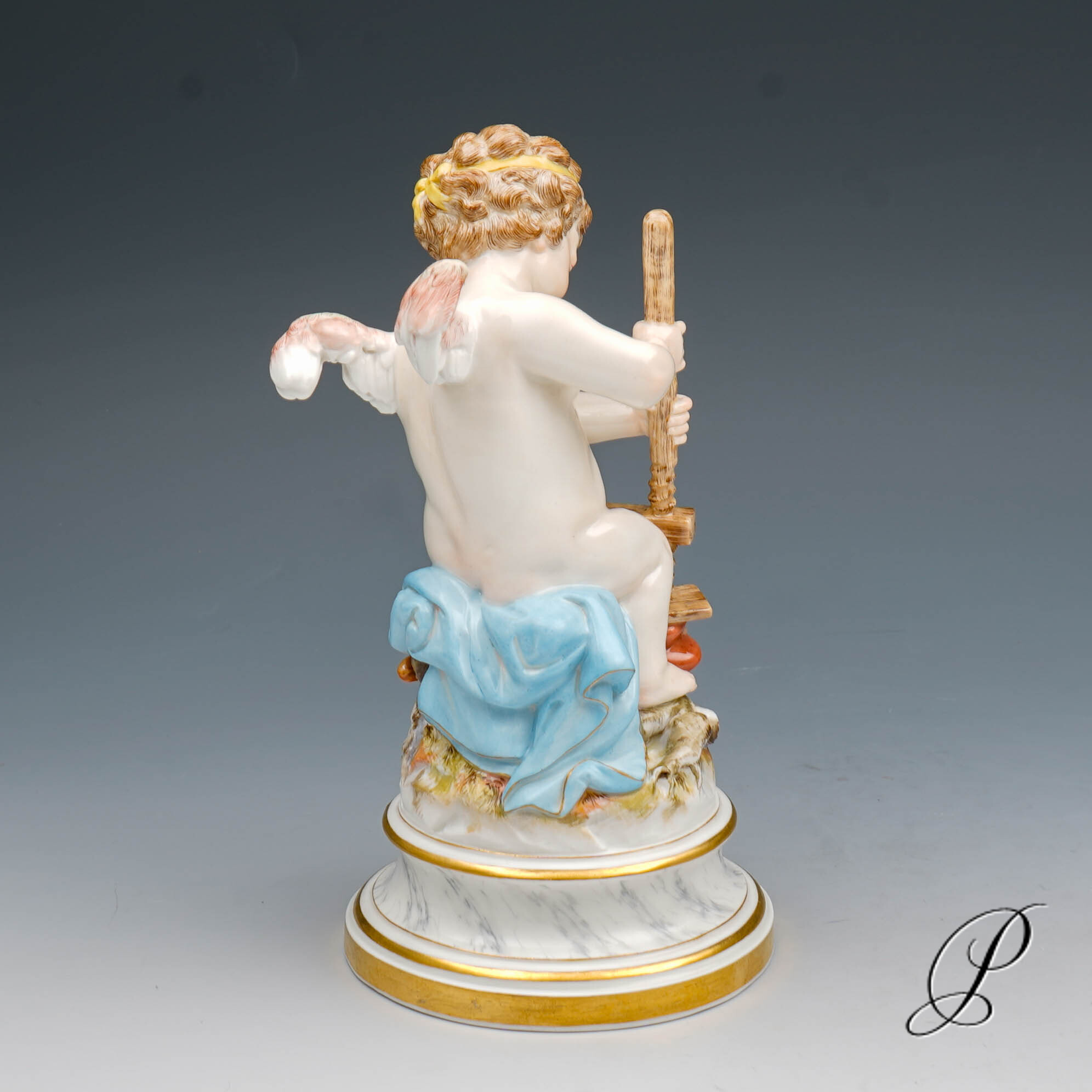 Figur Meissen 1.Wahl Knaufzeit um 1900 Jhd. Putto L - Serie – Bild 8