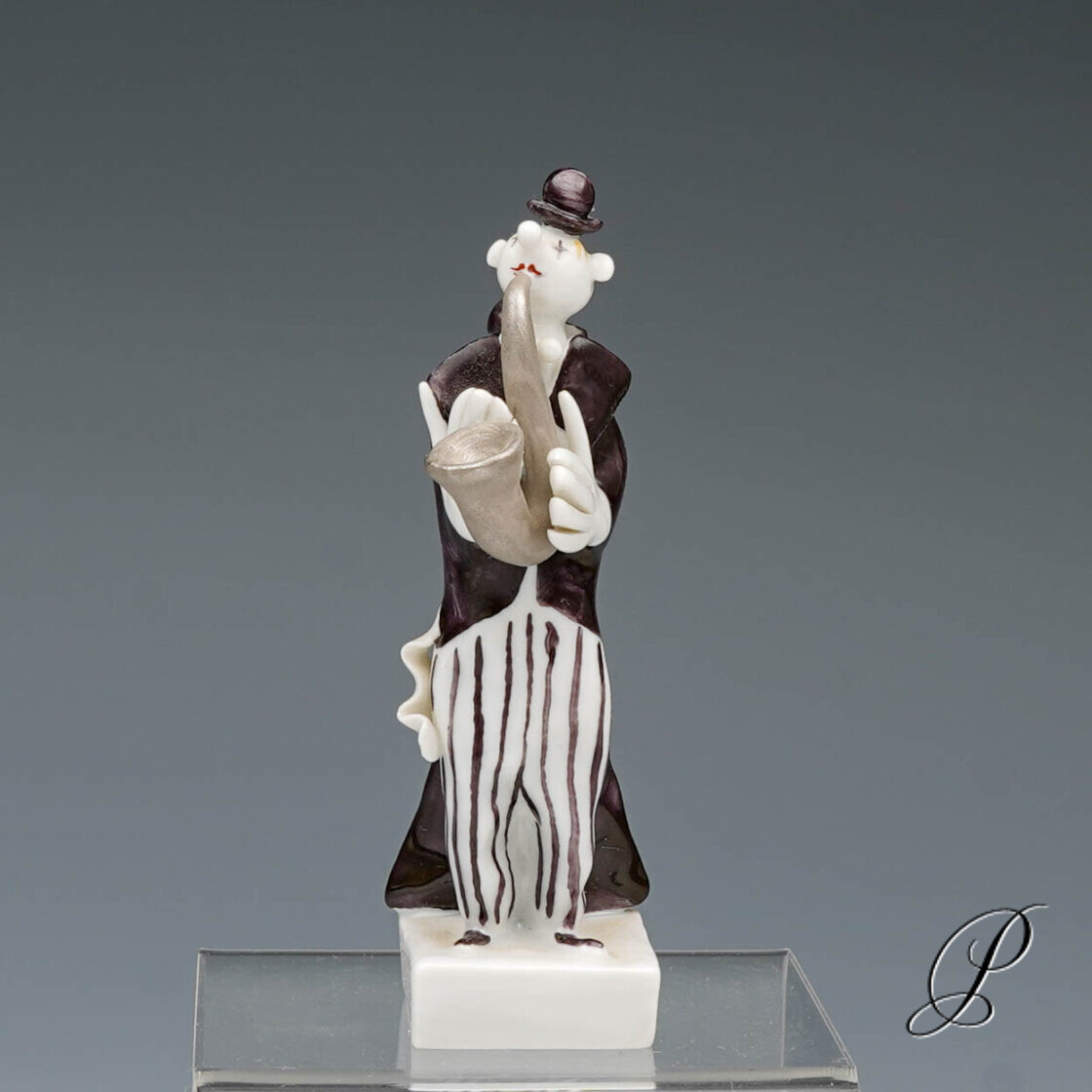 Figur Meissen 1.Wahl / Clown aus der Clownkapelle von Peter Strang