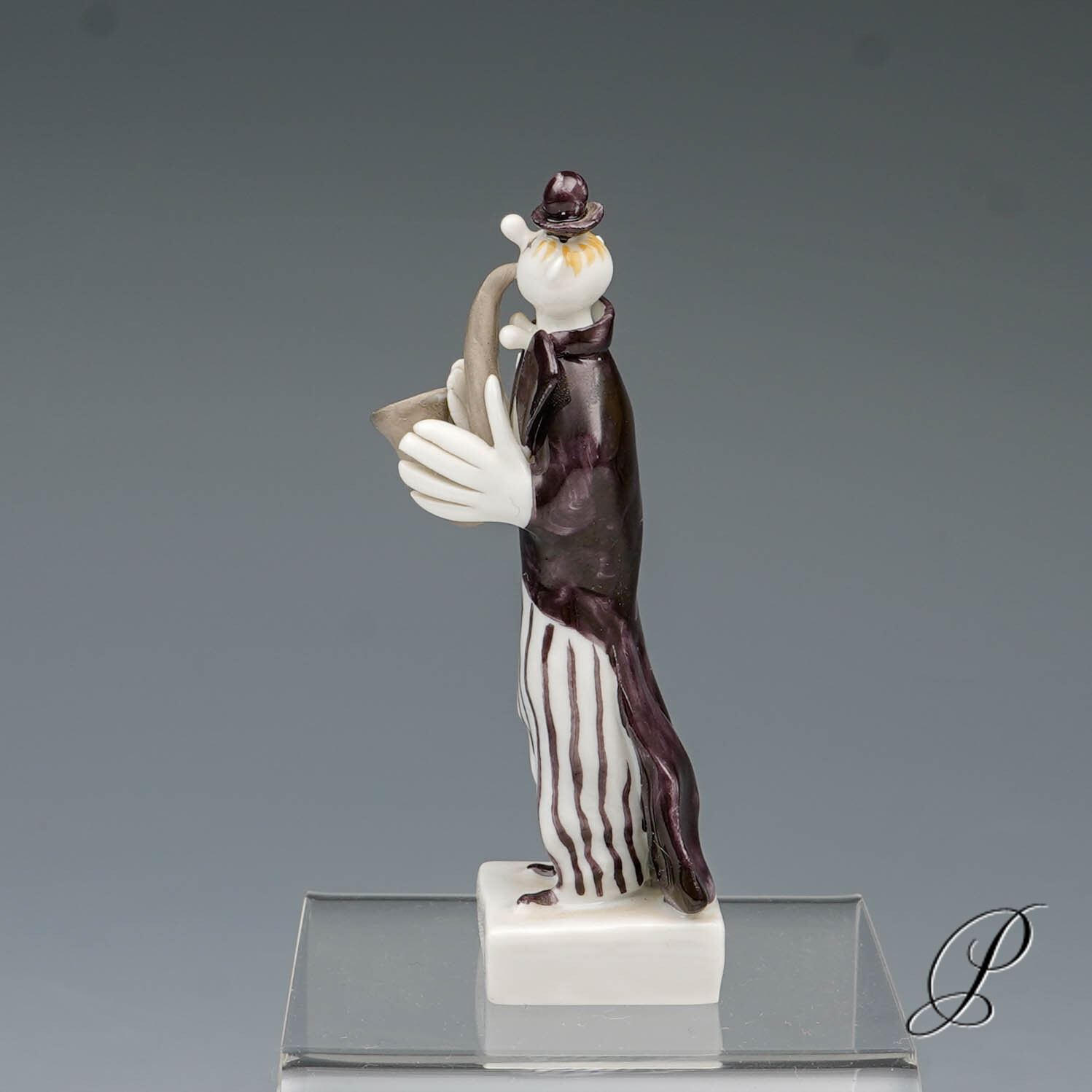 Figur Meissen 1.Wahl / Clown aus der Clownkapelle von Peter Strang – Bild 4
