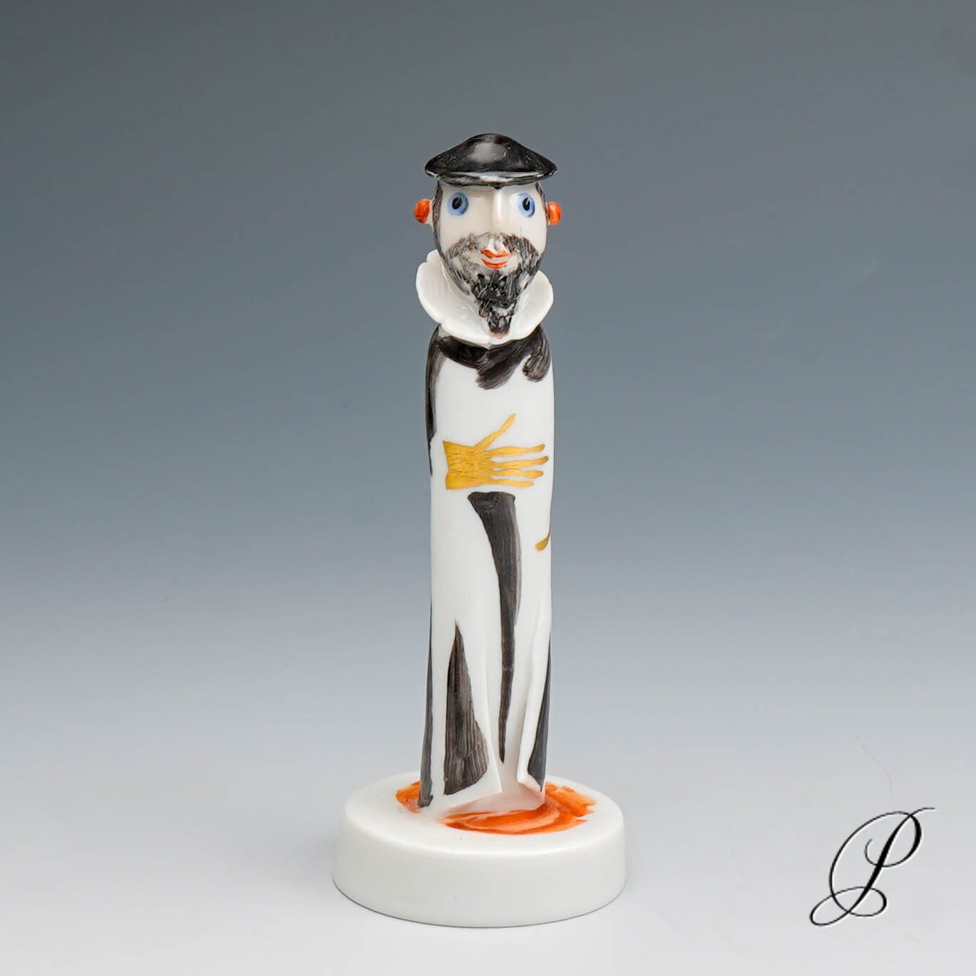 Kleinplastik Meissen "Faust und Mephisto" von Olaf Fieber – Bild 3